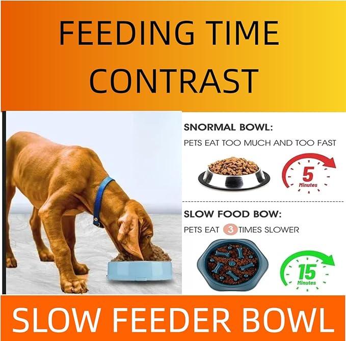 Slow Feeder Dog Bowls- Promote Healthy Eating Habits,Dog Puzzle Feeder,Anti-Gulping Puzzle Design for Small/Medium/Large Pets, Reduce Bloat & Improve Digestion (Green)