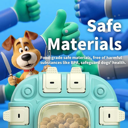 Slow Feeder Dog Bowl & Interactive Puzzle Toy - 3-in-1 Mental Stimulation Game with Treat Dispenser | Non-Slip Durable Design for Small Medium Large Dogs | Anti-Choking Food Maze & Easy Cle