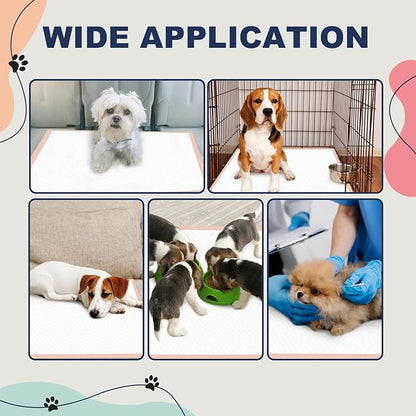 Puppy Pads Extra Large 30"×36" - 25 Count, XL Pee Pads for Dogs, Unscented Pink Dog Pads, Super Absorbent & Leak-Proof Potty Pads for Doggies