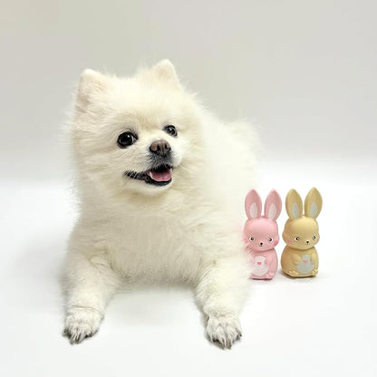 Rubber Squeaky Dog Toys, Latex Dog Squeaky Toys, Easter Bunny Dog Toy, Small, 2 Pack