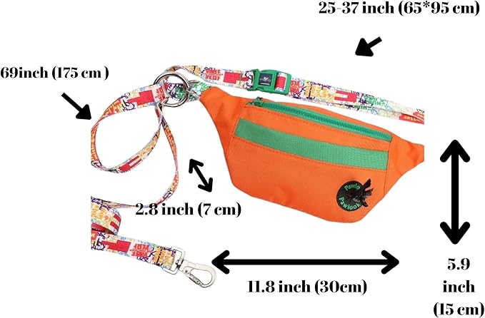 Pawlook Hands-Free Dog Walking Belt Bag