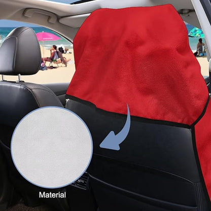 SEANATIVE Flag of Belize Seat Cover Universal Car Sport Towel Seat Cushion Sweat-Absorbent Towel Cloth Suitable for All Seasons Beach Seat Cover Washable