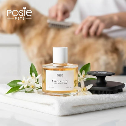 Dog Perfume Spray Long Lasting with Orange Blossom, Lavender, Vanilla Scent - Water-Based, Vegan Cologne - Luxury, Alcohol-Free Grooming Deodorizer for Dogs - Citrus Tale, 3.4 Fl Oz