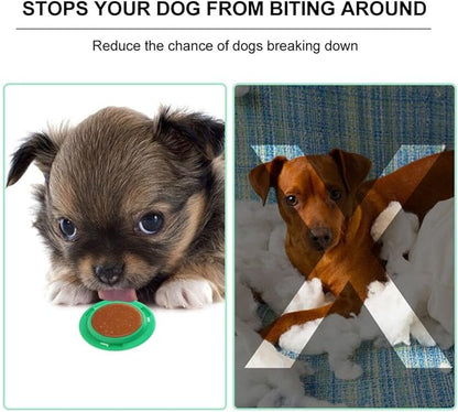 balacoo Dog Licking Bowl with Chicken Taste Non-Slip Sticky Base Covered Slow Feeder Interactive Pet Snack Toy 3.7 Inch for Dogs