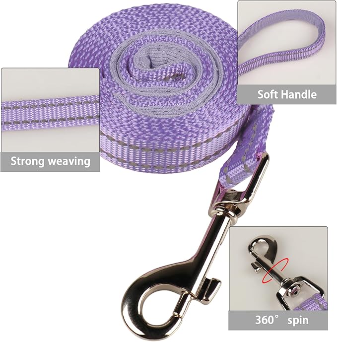 YIMEIS Dog Harness and Leash Set, No Pull Soft Mesh Pet Harness, Reflective Adjustable Puppy Vest for Small Medium Large Dogs, Cats (Taro Purple, X-Small (Pack of 1)