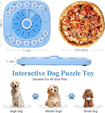 Dog Puzzle Toys - Treat Dispensing Dog Enrichment Toys for IQ Training & Brain Stimulation - Interactive Mentally Stimulating Toy - Gifts for Puppies, Cats, Dogs
