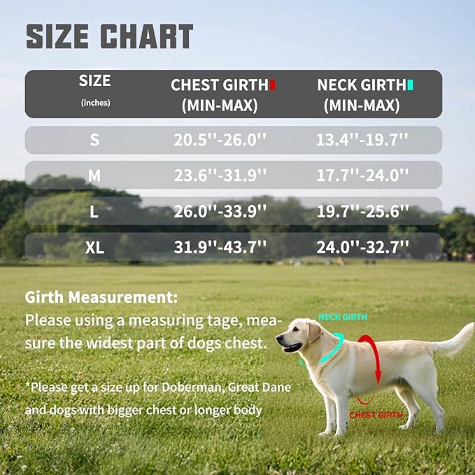 AUROTH Dog Harness and Leash Set, Soft Padded Service Dog Vest with 5.25FT Dog Leash, No Choke, Easy On Pet Vest, Adjustable Reflective No Pull Dog Harness Small Sized Dog, Easy Walking and Training