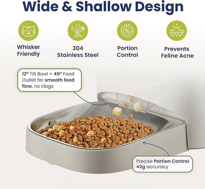 PawsPik Automatic Cat & Dog Feeder with 2K HD Camera, NutriWatch Smart Cat Food Dispenser with App Control, Portion Scheduling, Night Vision, Voice Recording & Battery Backup – 19-Cup