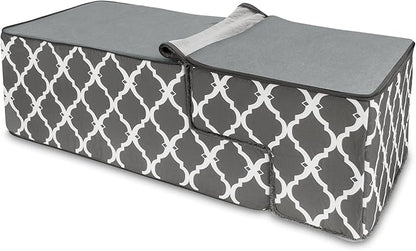 Best Pet Supplies Foldable Foam Pet Steps for Small Dogs and Cats, Portable Ramp Stairs for Couch, Sofa, and High Bed Climbing, Non-Slip Balanced Step Support, Paw Safe - Gray Lattice, 4-Step (H: 22")