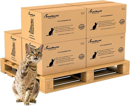 PetsWorld Universal Fit Cat Pad Refills for Litter Box, Unscented, Odor Control, Pack of 1200