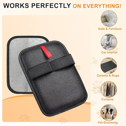 Pet Hair Removal Glove,Reusable Electrostatic Pet Hair Remover Glove,Washable Grooming Tool for Cats, Dogs, Furniture, Car Seats, & Carpets(1 Piece)