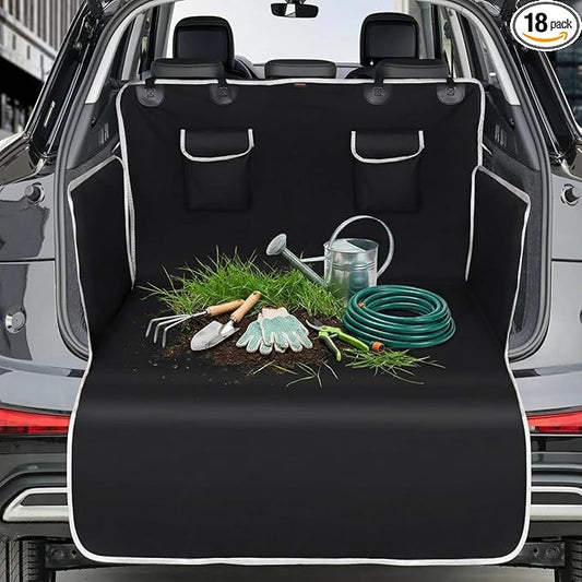 Cargo Liner for Dogs Waterproof PetCargo Liner with Side Flaps Large SizeUniversal Fit Area with Side and BumperProtector SUV Pet Cargo Liner