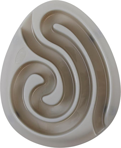 Kruuse Buster DogMaze Mini Grey Bowl – Non-Toxic Interactive Slow Feeder for Better Digestion & Energy