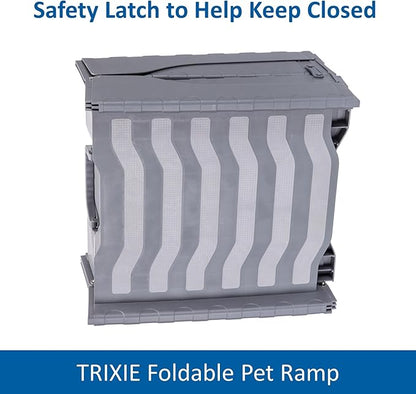 TRIXIE 59-in Pet Ramp for Small to Medium Dogs up to 55 lbs, Foldable and Lightweight Easy to Store