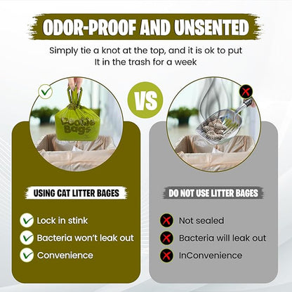 The Original Dootie Bag is Back! Pooch Approved Large Dootie Bags, Dog Poop Bags. Strong, Leakproof - EZ Tie Handles. Perfect for Dogs & Cat Litter. Pet Waste Cleanup, Swivel Bin & GoGo Stik Scoopers.