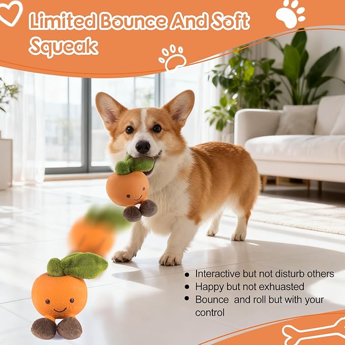 Pet Dog Cat Chew Toy: Fun, Playful, Cute, and Durable (Citrus)