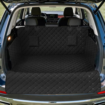 SUV Cargo Liner for Dogs, Waterproof Pet Cargo Cover Dog Seat Mat for SUVs Sedans Vans with Bumper Flap Protector, Non-Slip, Large Size Universal Fit
