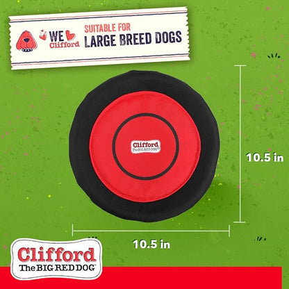Clifford® Flying Disc Frisbee Dog Toy for Aggressive Chewers | 9.25" Durable Dog Frisbee | Quality, Strong Nylon Frisbee for Dogs for Fetch, Toss and Tug