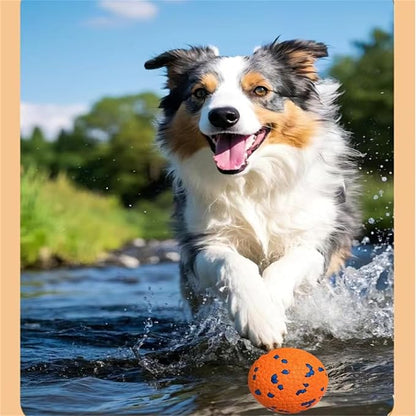 Indestructible Dog Ball, Durable Dog Balls for Aggressive Chewers, 2.4" Durable Teething Chew Toys, Interactive Fetch Ball for Medium/Small Dogs