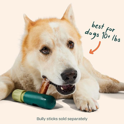 WOOF BullySafe - Bully Stick Holder - Durable Dog Chew Holder for Safe, Long-Lasting Play - Easy to Clean - No More Swallowed Ends - for Dogs 10+ lbs