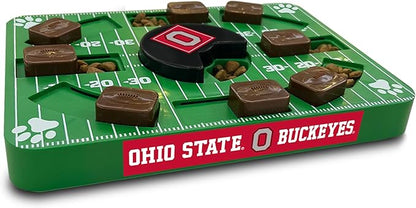 Pets First NCAA Ohio State Buckeyes Puzzle Toy, Puzzle Treat Dog Toy, Interactive Dog Treat Toy, Dog Puzzle Fedding Slow Toy