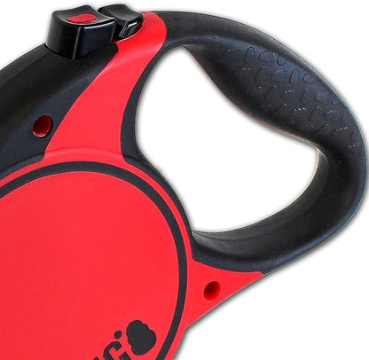 Alcott Kong Terrain Retractable Dog Leash, Small, Black, 16' Long