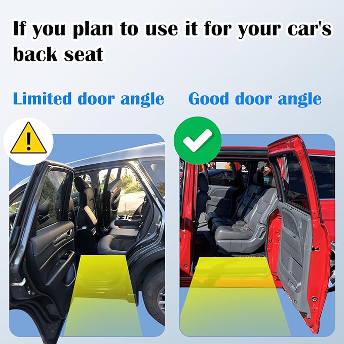Dog Ramp for Car, SUV & Truck, Portable Pet Stairs with Non-Slip and Easy-Clean Surface, Extra Large Dog Step with Adjustable Size, Supports up to 250 lbs.