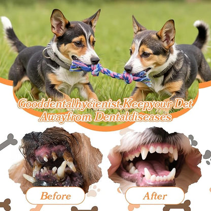 48Pcs Dog Rope Toys Bulk Pack - Durable Cotton Chew Teething Toys for Aggressive Chewers, Small & Medium Dogs, Puppies, 7.1in Multi-Color Rope Toy