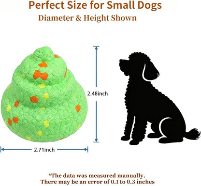 Interactive Funny Poop-Shaped Chew Sound Toy for Small and Medium-Sized Dogs, Durable ETPU Material, Used for Dog Playing and Training 2.7inch Puppy chew Toys for Teething High Elasticity