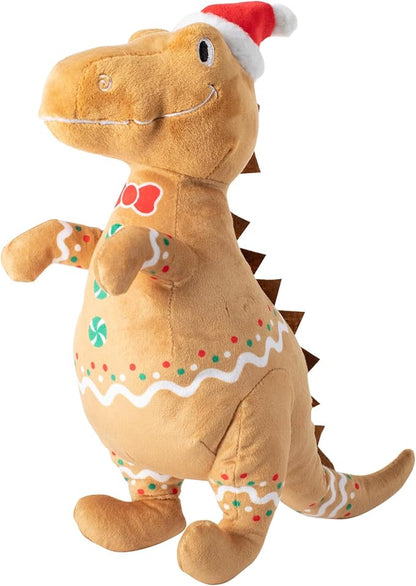 Fringe Studio Pet Toy, Cookie-Saurus Rex Plush Dog Toy, PetShop Collection (314078)