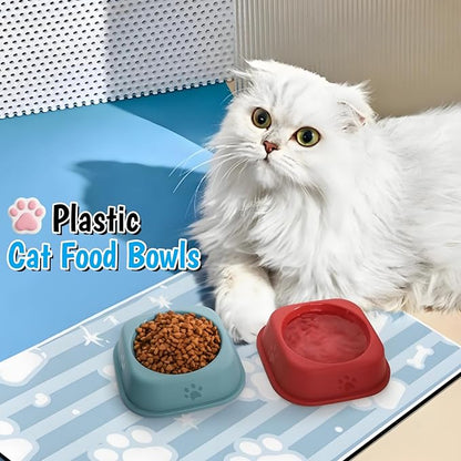 24 Pack Plastic Dog Bowls, 9 Oz Reusableb Bulk Pet Feeding Food Water Bowls, Colorful Puppy Dogs Birthday Party Supplies Food Dishes for Cat, Dog, 4 Colors