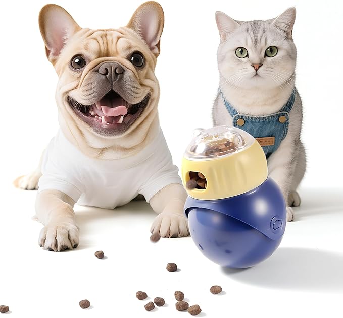 Treat Dispensing Dog Toys, Interactive Dog Puzzle Toy for Boredom, Dog Enrichment Toys to Keep Them Busy, Dogs and Cats Slow Feeder（Not for Aggressive Chewers）