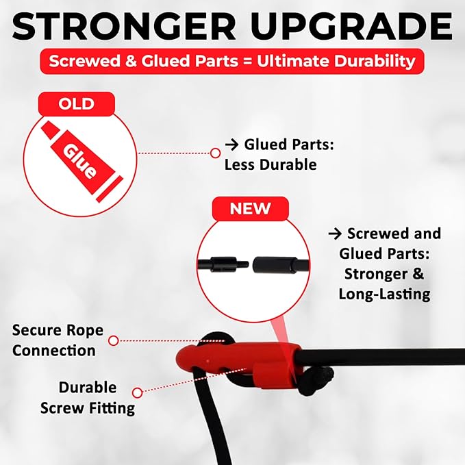 PET Wrangler 2.0 - Upgraded Flirt Pole for Dogs, Interactive Dog Toy with Reinforced 50" Pole &10ft Cord, Creates Extended Play Area, 3 Changeable Lures for Training, Exercise, & Enrichment