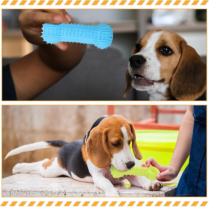 Jenaai 50 Pack Puppy Toys Chew for Teething Cute Soft Dog Toys Interactive Teething for Small Dogs Anxiety Relief Cleaning Teeth, Assorted Style