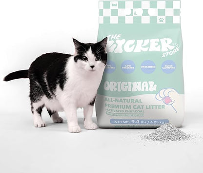 CLR2000B-SET3 Unscented Premium Clumping Bentonite Clay Cat Litter w/Activated Charcoal, Natural Odor Control, 99% Dust-Free, 9.37 LBS (Set of 3)