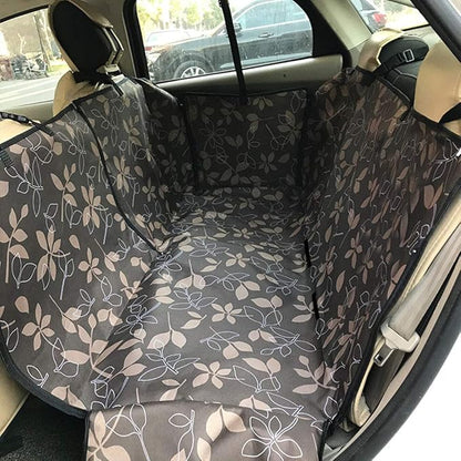 Dog Car Seat Cover - Heavy Duty Dog Hammock with Side Flaps - Waterproof/Scratch Proof/Nonslip Padded Pet Seat Cover - Universal fits All Cars