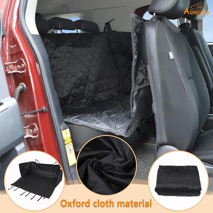 Aunginsy Dog Car Seat Cover for Pets Compatible with Toyota FJ Cruiser 2007-2021 Accessories, Backseat Pet Cover Protector, Second-Row Seat Waterproof Scratch Proof Nonslip Dog Hammock with Side Flap