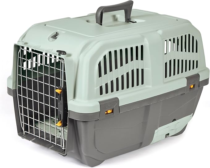 Midwest Homes for Pets Skudo 24” Plastic Cat Carrier with Integrated Litter pan