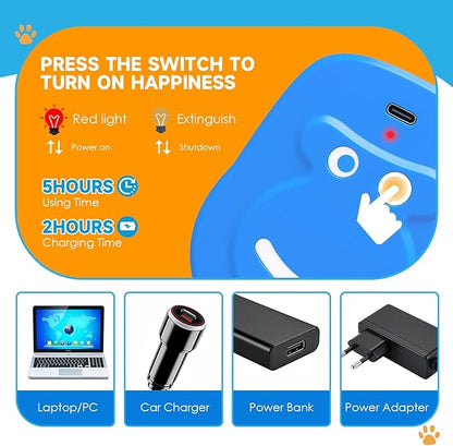 Interactive Cat Toy for Indoor Cats, 360° Auto-Rotating Door Hanging Teaser with Motion Activation, USB-C Rechargeable Quiet Self Play Cat Toy for Bored Indoor Adult Cats and Kittens