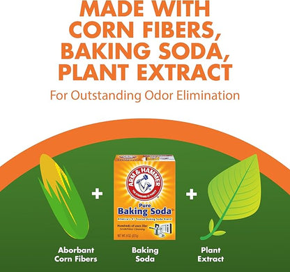 ARM & HAMMER Naturals Clumping Cat, Litter Odor Control, Multi Cat Litter, 18 lb. Bag (Pack of 2)