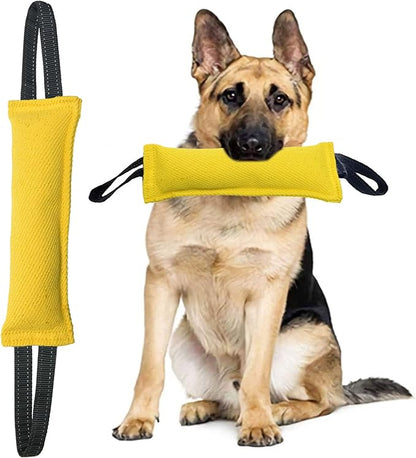 Clysoru Tug of War Dog Toy Bite with 2 Strong Handles Made of Durable Tear Resistant Strong Stitches
