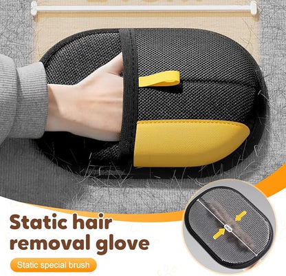 2025 Thickened Strong Pet Hair Removal Glove for Cats & Dogs, Electrostatic Gloves for Pet Grooming, Reusable Quick De-Shedding Gloves for Couch, Clothing, Carpet, Furniture, Car Seats (3pcs)