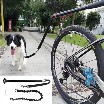 Bicycle Leash, Bicycle Dog Leash Attachment for Medium and Large Dogs Walking,Jogging,Running,Training