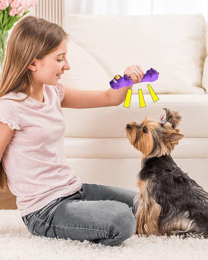 9" Squeaky Dog Toys - 3 Pack Funny Rubber Squeaky Toys, Latex Dog Chew Toys for Puppy