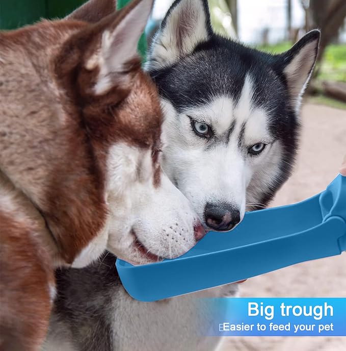 Portable Dog Small Animals Water Bottle for Walking 19 OZ or 12 OZ Pet Water Bottles for Puppy Medium Large Dogs Little Animals Water Dispenser Dog Small Animals Water Bowl