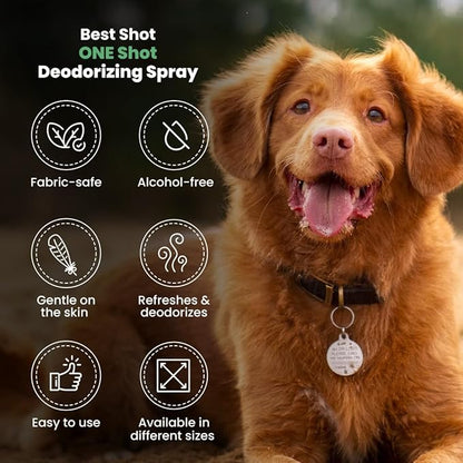 Best Shot Pet One Shot Deodorizing Spray, 16 Oz (ZX8122 16)
