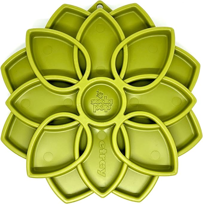 SodaPup Mandala eTray – Durable Slow Feeder Tray Made in USA from Non-Toxic, Pet-Safe, Food Safe Material for Mental Stimulation, Calming, Avoiding Overfeeding, Slow Eating, Healthy Digestion & More