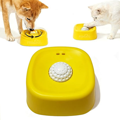 Slow Feeder Dog Bowls for Liquid with Rolling Ball, Interactive Lick Bowl Licking Slow Feeder for Wet Food, Water & Treats Lick Toy for Dogs Cats Large Medium Small