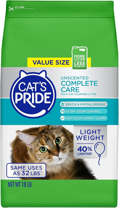 Cat's Pride Complete Care - Unscented 18lb Bag