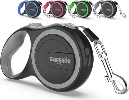 Emperor Pets 16 Feet Retractable Dog Leash Small Dogs - Up to 44lbs, Heavy Duty Leash Retractable 16 ft, Dog Leashes for Small Breed Dogs -GY16S